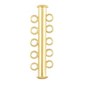 Tube Clasp - 1pc Gold 5 Strand