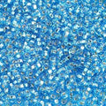 10-01296, Czech 22g Silver Lined Aqua