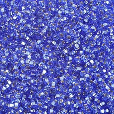 10-01401, Czech 22g Silver Lined Medium Blue