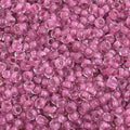 10-42026, Czech 22g Colour Lined Dark Fuchsia Terra