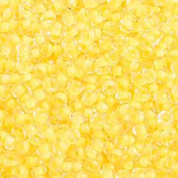 10-42042, Czech 22g Colour Lined Yellow Terra