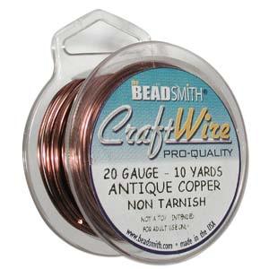 Craft Wire, Round - Antique Copper
