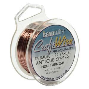 Craft Wire, Round - Antique Copper
