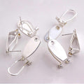 Fingernail Earring Posts, 5 pr