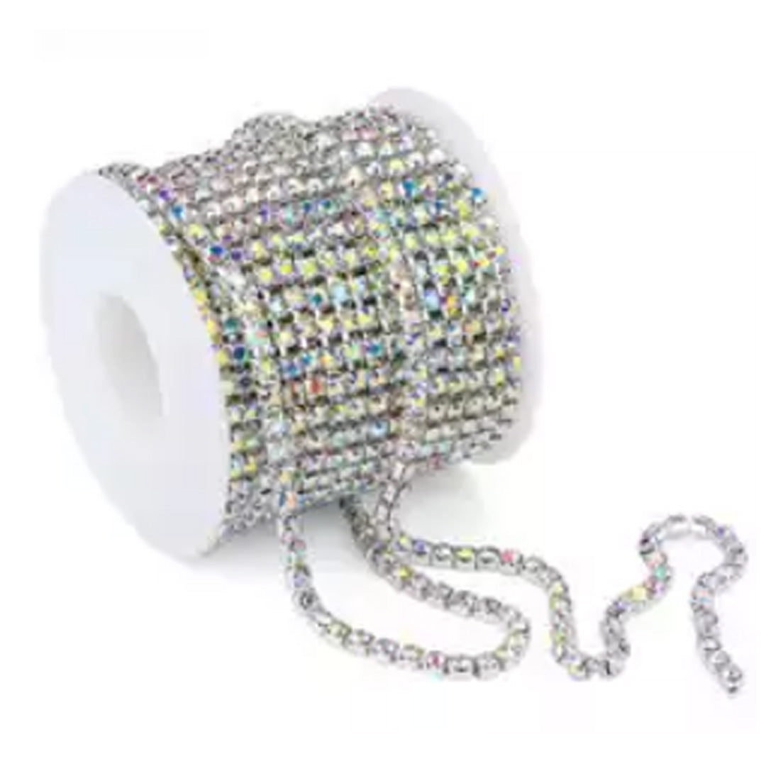 Banding Crystal - METAL, SS6 per yard