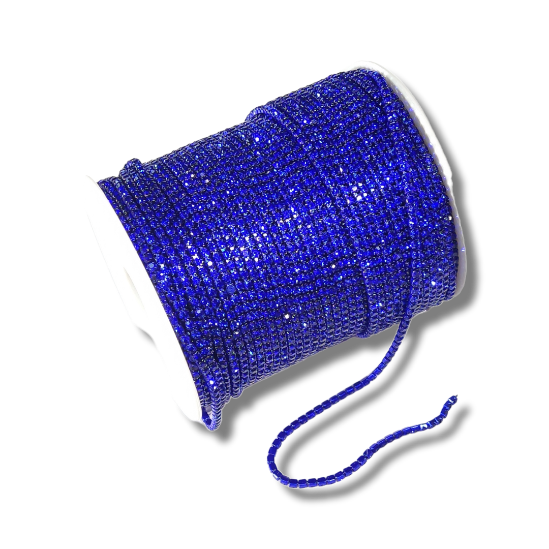 Banding Crystal - METAL, SS6 per yard