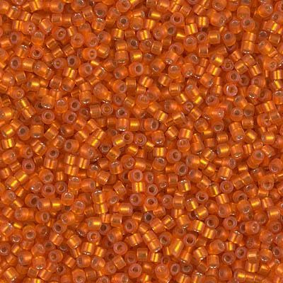 DB00-0682, Miyuki 5.2g Semi Matte Silver Lined Orange