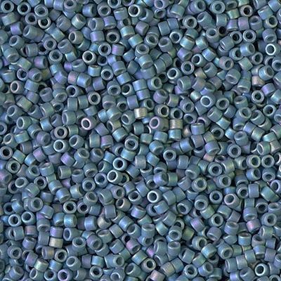 DB00-2316, Miyuki 5.2g Frost Glazed Rainbow Dark Teal