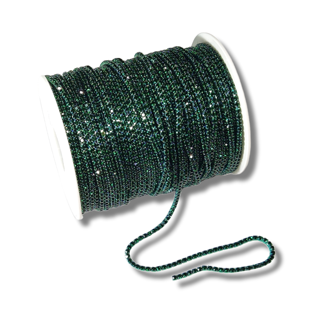 Banding Crystal - METAL, SS6 per yard