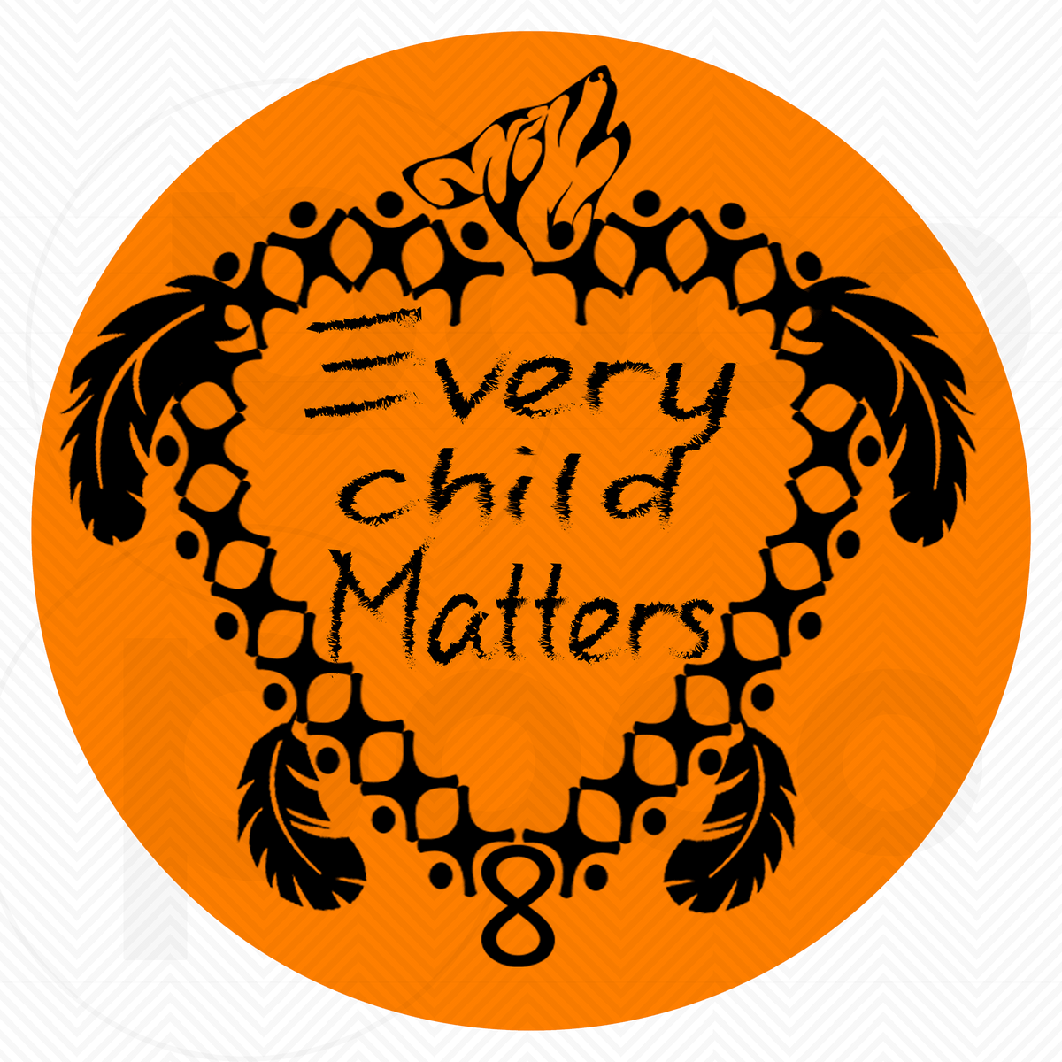 Every Child Matters 1 Inch Round Epoxy Cabochon - PoCo Inspired