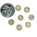 Resin Cab - Round 10mm, Wave Lemon