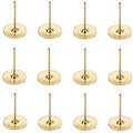 Ear Stud, Flat 4mm aprox 10 pr