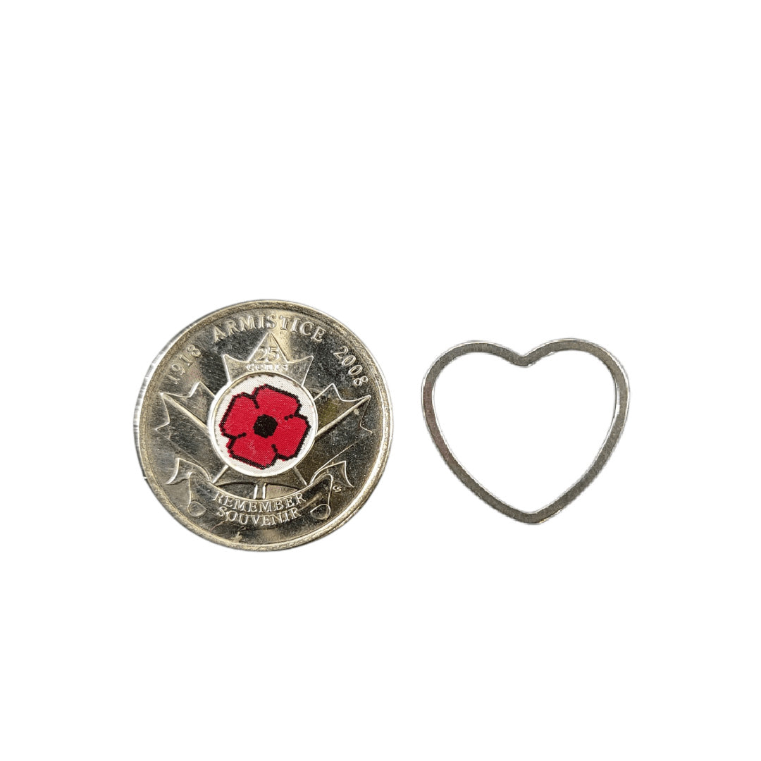Open Bezel Bead Frame - Heart