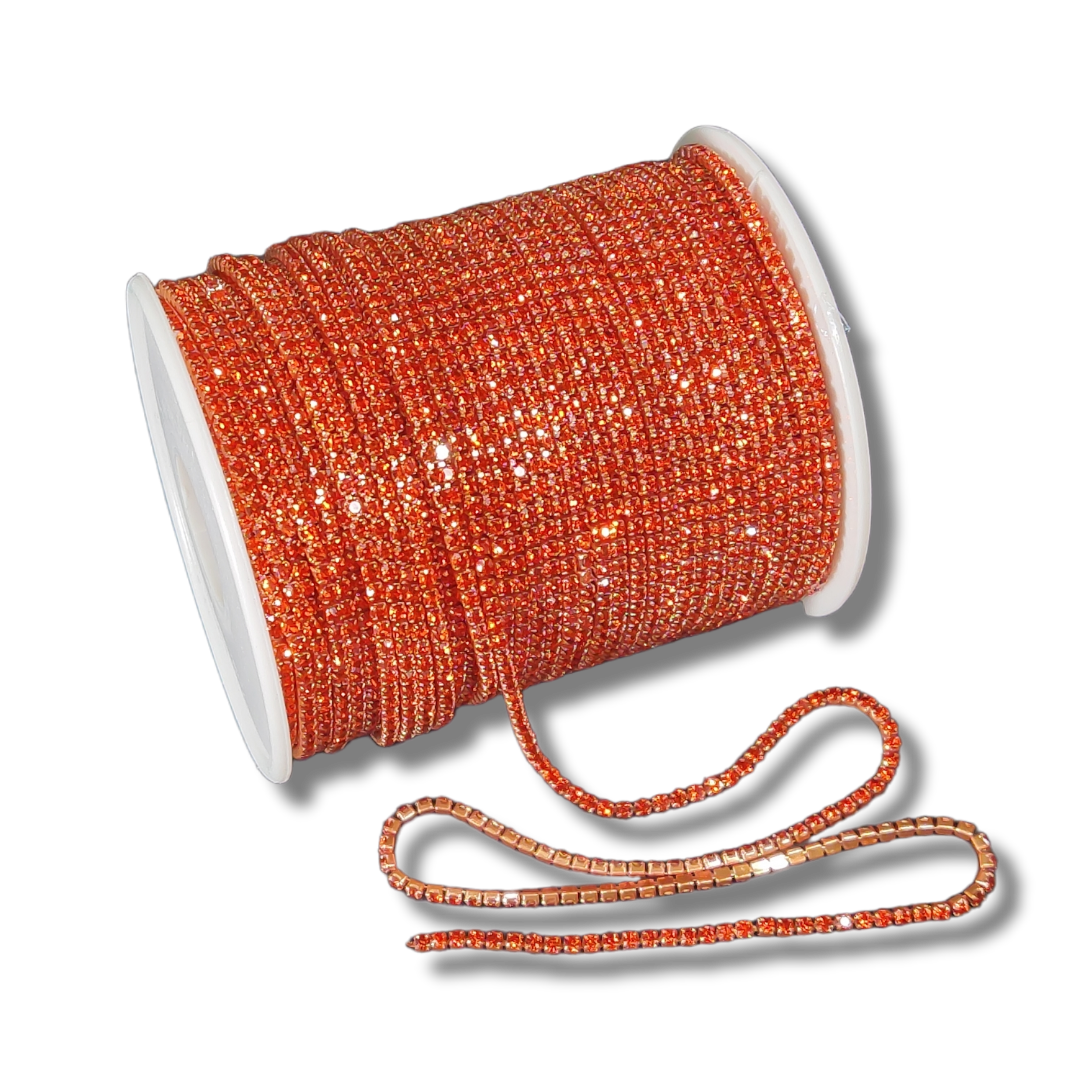 Banding Crystal - METAL, SS6 per yard