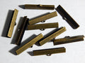 Ribbon End - 10 pc Antq Brass 28x8mm