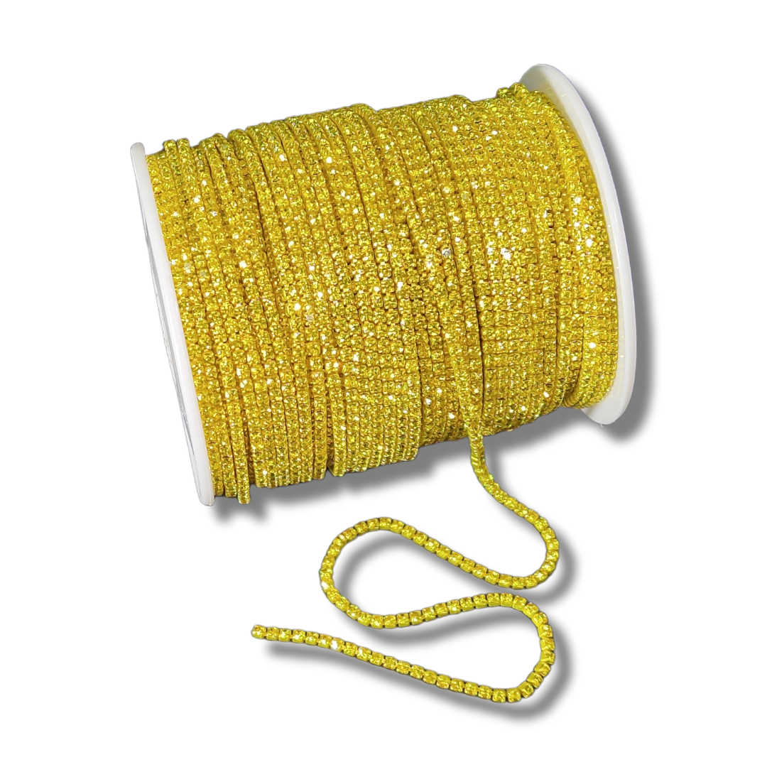 Banding Crystal - METAL, SS6 per yard