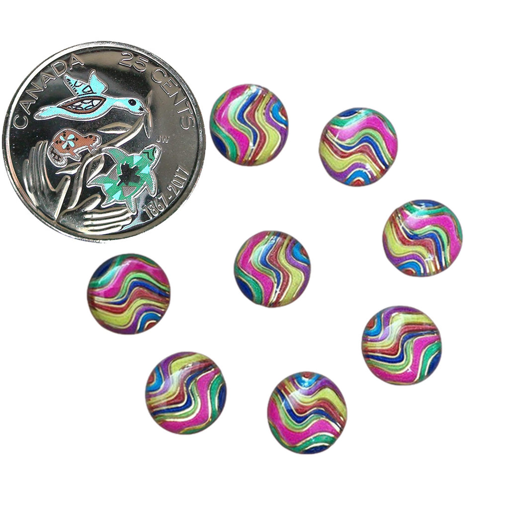 Resin Cab - Round 10mm, Wave PGB