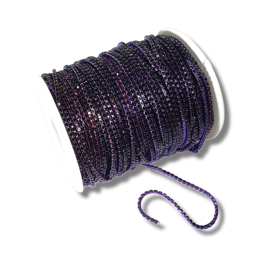 Banding Crystal - METAL, SS6 per yard