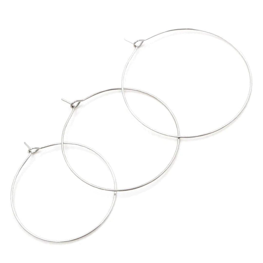 Stainless Steel Beading Hoop, aprx 5 pr
