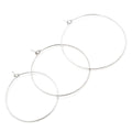 Stainless Steel Beading Hoop, aprx 5 pr