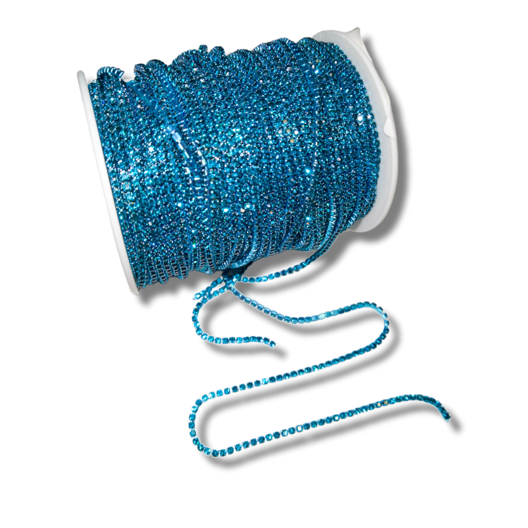 Banding Crystal - METAL, SS6 per yard